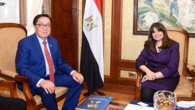 صورة وزيرة الهجرة :تستقبل سفير جمهورية كازاخستان لدى مصر لبحث ملفات التعاون المشترك