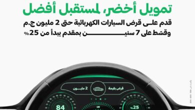 صورة تحت شعار “تمويل أخضر، لمستقبل أفضل”  البنك الأهلي المتحد – مصر يُطلق قرض السيارة الكهربائية